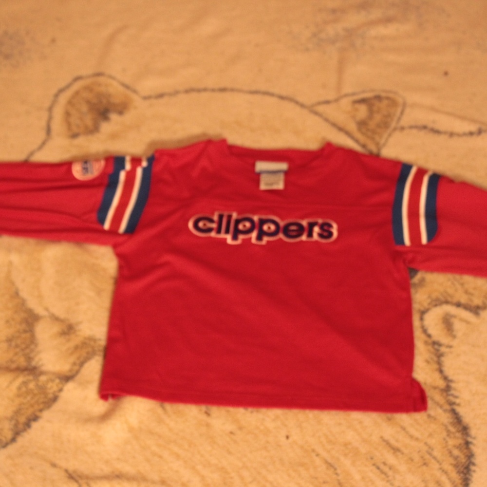 LA Clippers reebok long sleeve shirt boys nwts